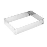 Aro Retangular Regulavel Inox 31,5x19,5x58,5x34,5x8