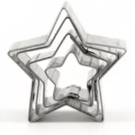 Cortador Jogo Estrela 4 Pçs