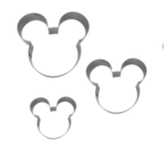 Cortador Kit Ratinho Rosto - 3 Peças