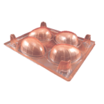 Forma Plástica Ovo De Pascoa 150g (4 Cavidades)