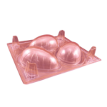 Forma Plástica Ovo De Pascoa 250g (3 Cavidades)