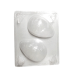 Forma Plástica Ovo Casca Fina 500g (2 Cavidades)