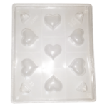 Forma Plástica Trufa Coração 30gr (7 Cavidades)
