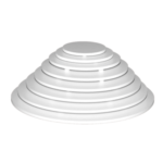 Tabuleiro Mdf Branco Redondo 20cm