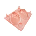 Forma Plástica Ovo Decorado 350g (2 Cavidades)